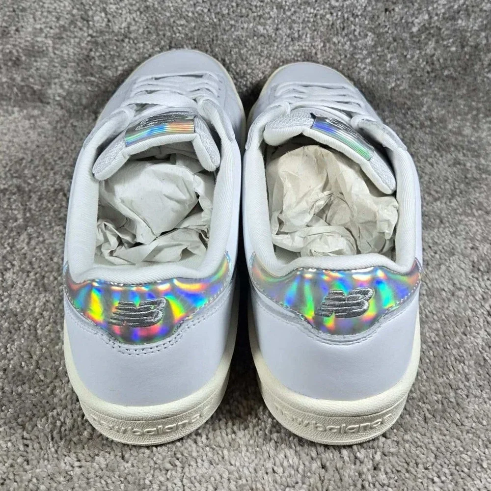 New Balance 791 J.Crew Sneakers White Iridescent Leather Womens 9